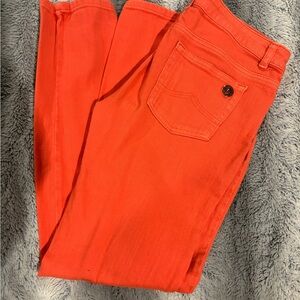 Michael Kors Bright Orange Skinny Jeans
